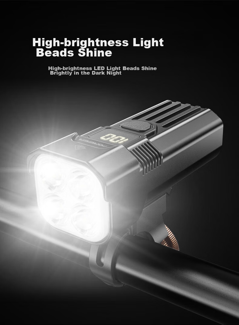 FOREVER Bicycle Front Light, Mountain Bike Equipment Accessory, High-Intensity Mini Flashlight, Bright Outdoor Night Riding Light 10
