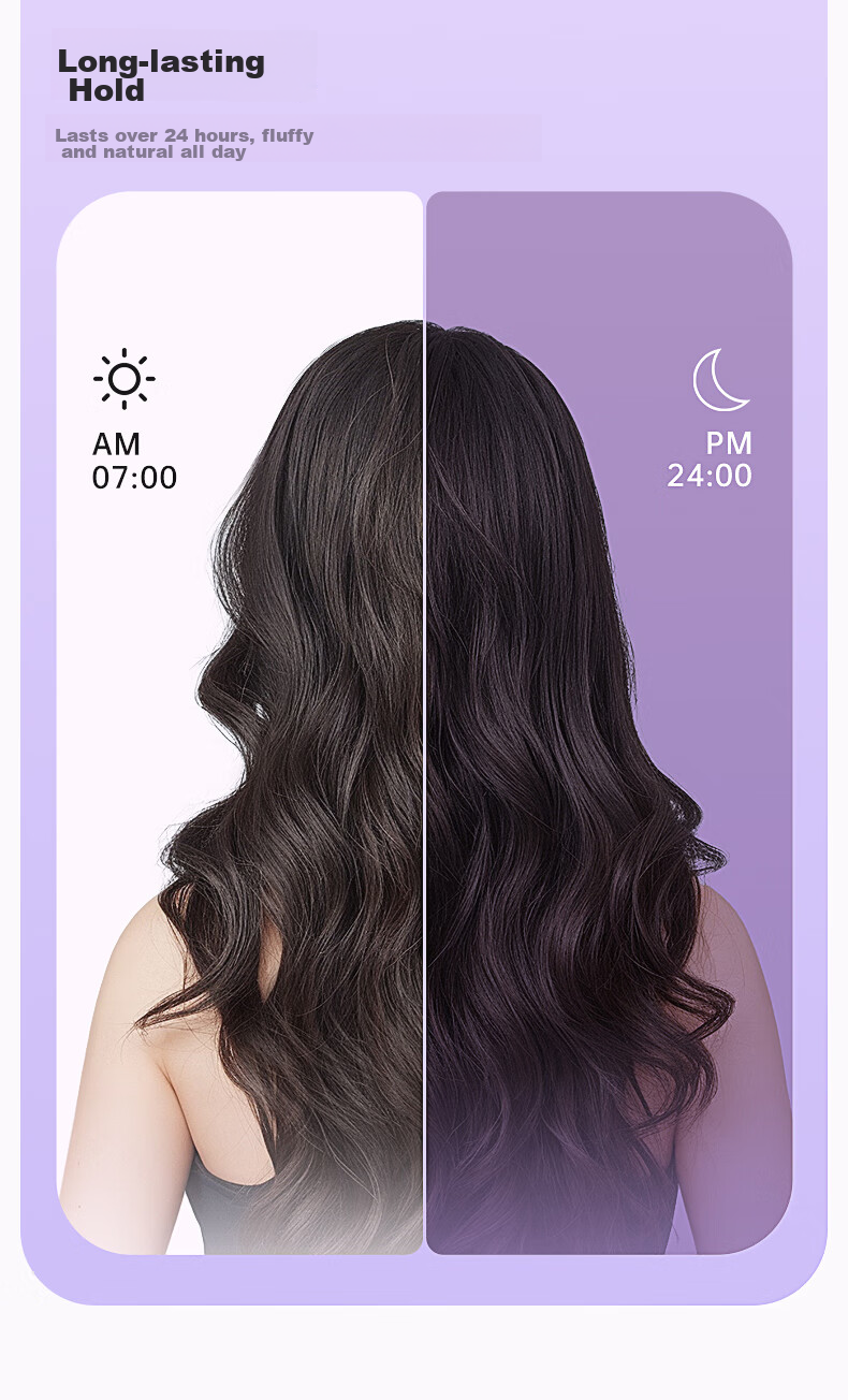 Lena Third Generation Automatic Curling Iron, 40mm, Lazy Anti-Scalding Fully Automatic Curling Tool, Negative Ion Hair-Friendly Electric Curler, Gift, Z3S-40 Portable for Travel 6