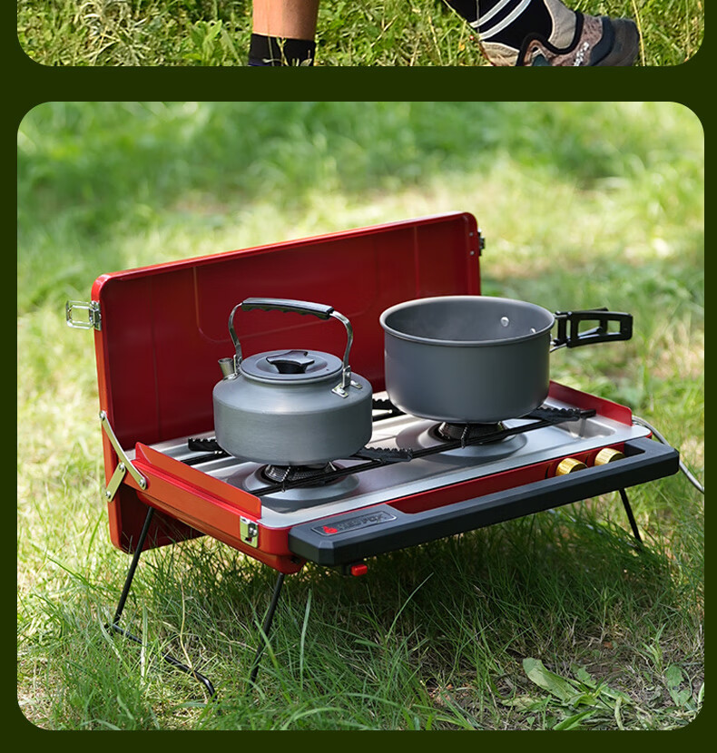 E-Rover Outdoor Gas Stove, Camping Burner, Portable Cooking Equipment for Outdoor Cooking And Barbecue 1