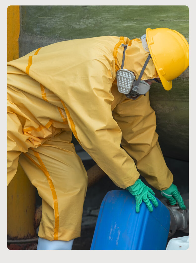 NXG Liquid Resistant Chemical Protective Suit, Laboratory Acid And Alkali Resistant Clothing, Chemical Spray Paint Pesticide Protection Suit, Size G56-L 11