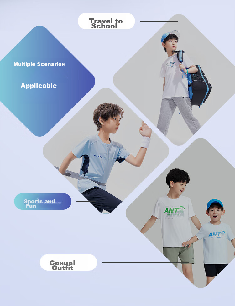ANTA Kids Sports Shoes Girls Big Kids 2026 Summer Large Mesh Breathable Slip-On Casual Shoes A22628803 3