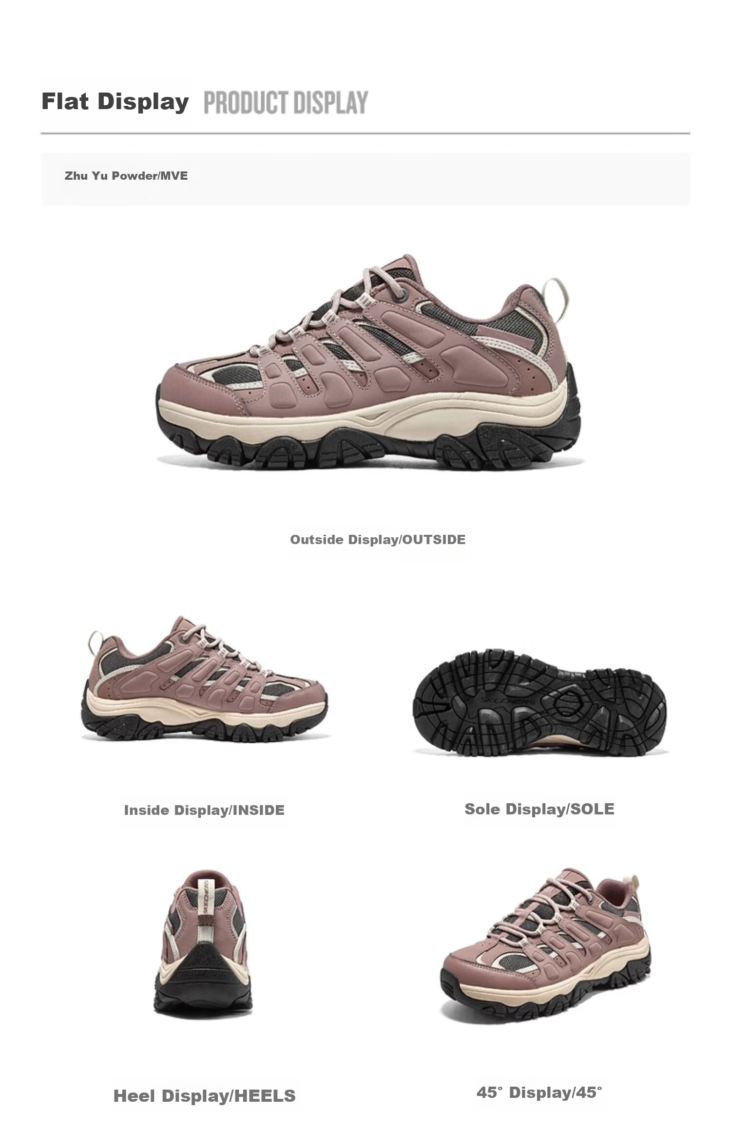 Skechers Xingshan | Women's Trail Running Shoes, Lightweight Shock-Absorbing Wear-Resistant Casual Outdoor Hiking Shoes 180185C 37