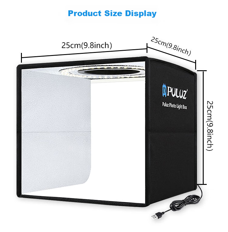 Pangniu 60CM Photography Studio Small Kit, Professional Photo Shooting Light Box, Softbox PU5060 Product, Photography Props, Mini Still Life Shooting Softbox, Studio Shooting Platform 11