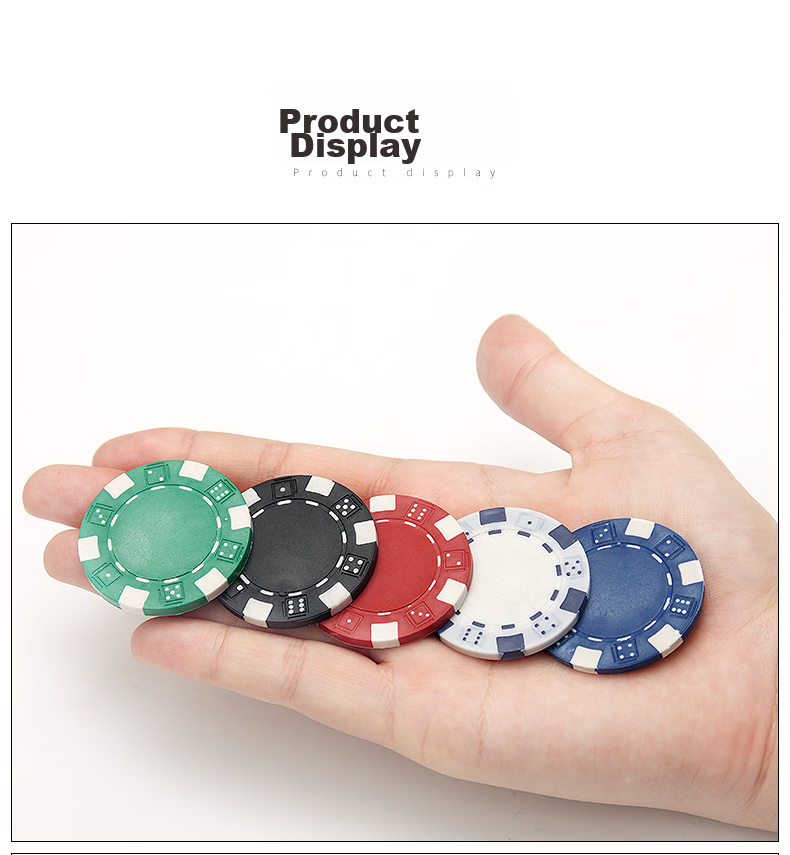 Huasheng Poker Chips Double-Sided Texas Hold'em 500 Code Dice Set H-025, 500 Pieces, Mahjong Chip Set 9