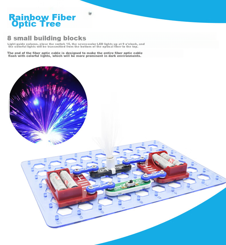 Dianxuexiaozi Electronic Building Block Circuit Toy, STEAM Science Experiment Educational Kit, Birthday Gift for Students Aged 3-6, High-End Present 14