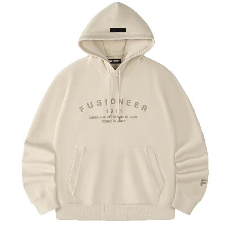 FILA FUSION Couple Hoodie Spring Casual Loose Knit Sweatshirt