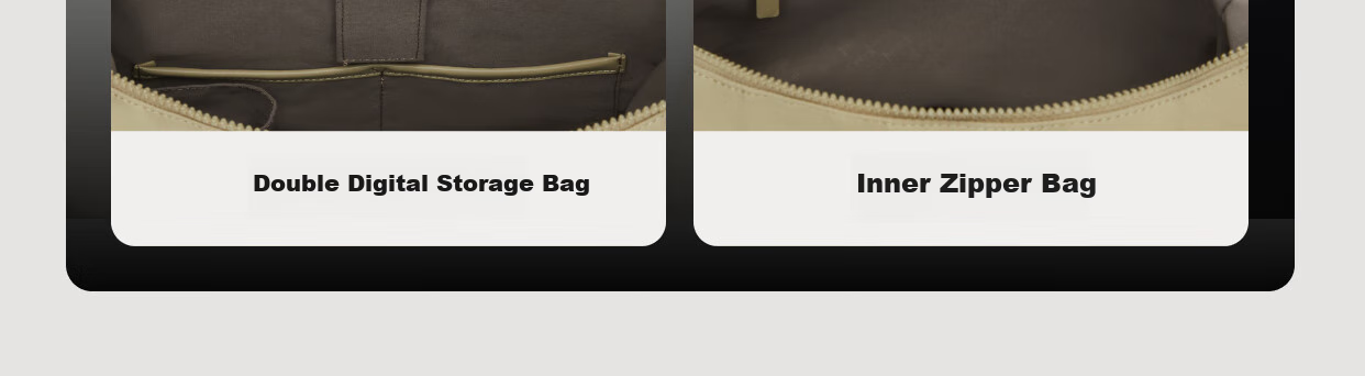 Tujia TUPLUS Comfortable Backpack, Large Capacity Travel Bag, Multifunctional Laptop Bag, Stylish Commuter Backpack, Khaki Color 48