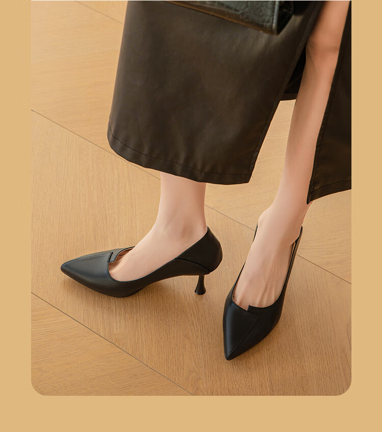 Dusto High Heels for Women, Spring Thin Heel 2026 New French Pointed Toe Shoes, Elegant to Match Dresses, Sophisticated High Heels Pumps 1