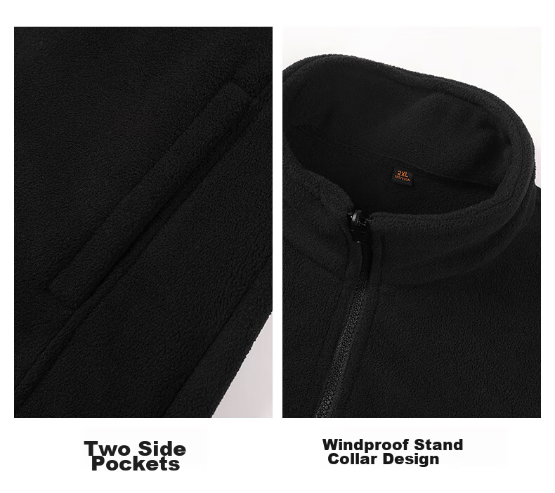 Huili Three-In Jacket for Men, Autumn And Winter Fleece-Lined Outdoor Windproof Mountaineering Coat, Men's Clothing, Black, 3XL 23