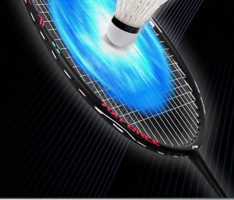 Li-Ning Badminton Racket, Single Racket, Thunder Small Steel Cannon, Pearl White, Lightweight, Offensive, Full Carbon Fiber, 5U Unstrung Racket 8