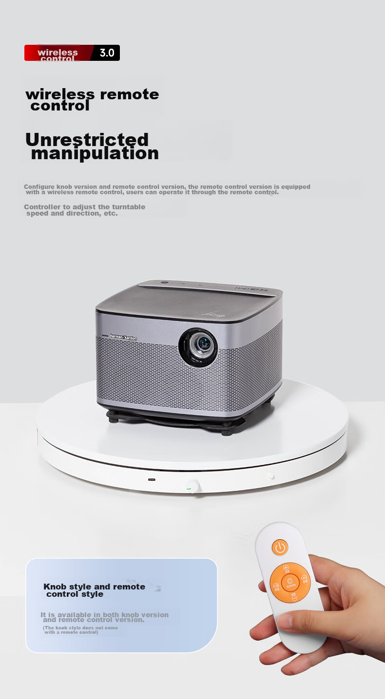 AMBITFUL Adjustable Speed Photography Shooting Electric Turntable Rotating Product Display Stand Small Jewelry Live Streaming Adjustable Speed Shooting Stand Model Automatic Photo-Taking Platform Base 6