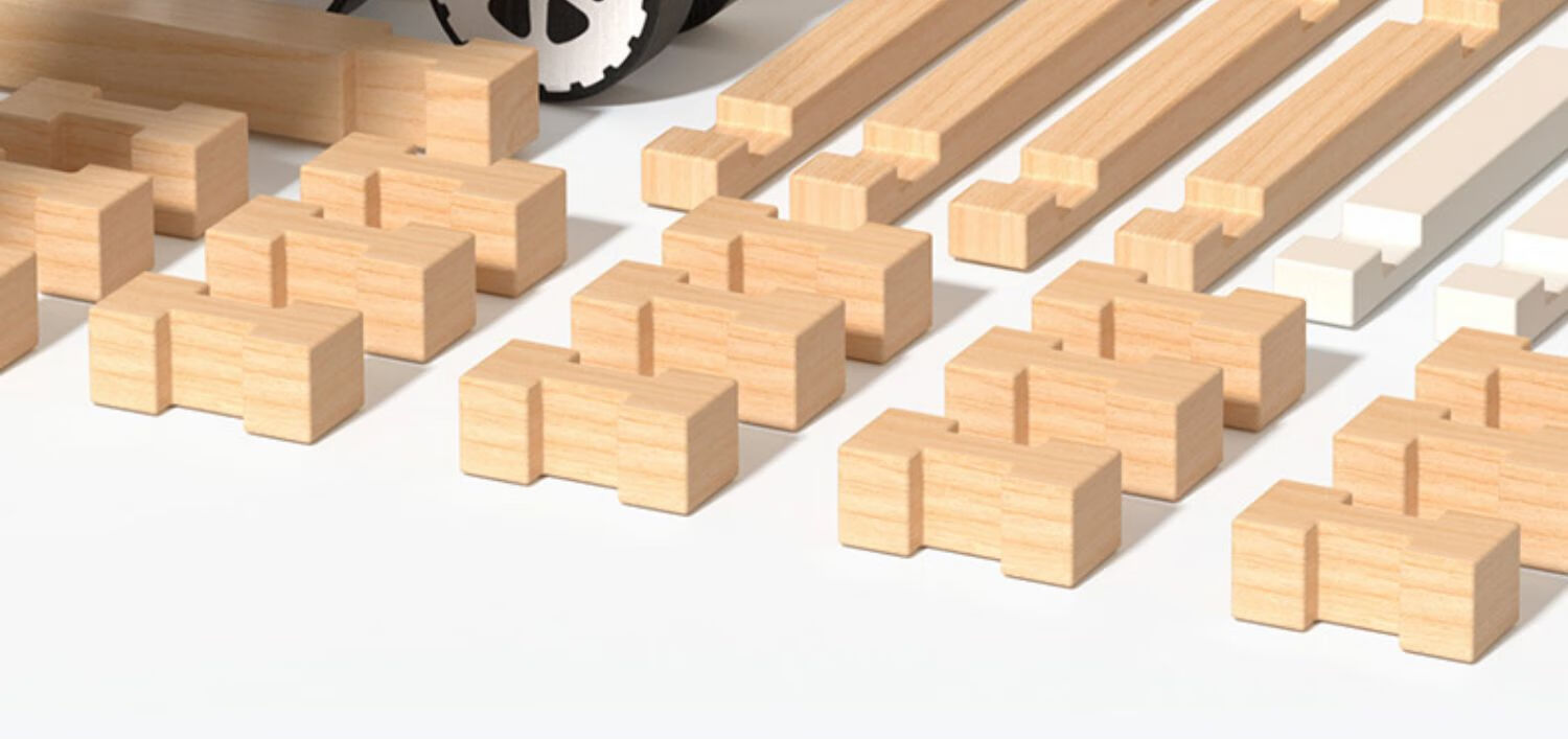 SHIGUANGXUE Lu Ban Mortise And Tenon Building Blocks, Children's Toy House, Construction Game, Wooden Toys, Birthday Gift for Boys And Girls 16