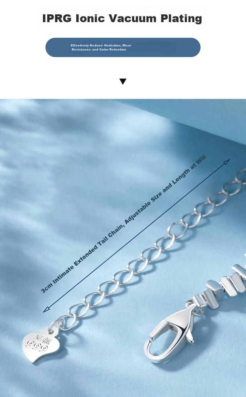 MANHE S925 Silver Bracelet for Women, 2026 New Style Beaded Bracelet, Practical Jewelry, Birthday Gift for Wife Or Girlfriend 9