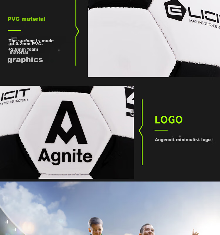 Deli No. 4 Soccer Ball for Children, Teenagers And Students Training And Competition PVC Machine-Stitched Wear-Resistant Elastic Exam Football 10