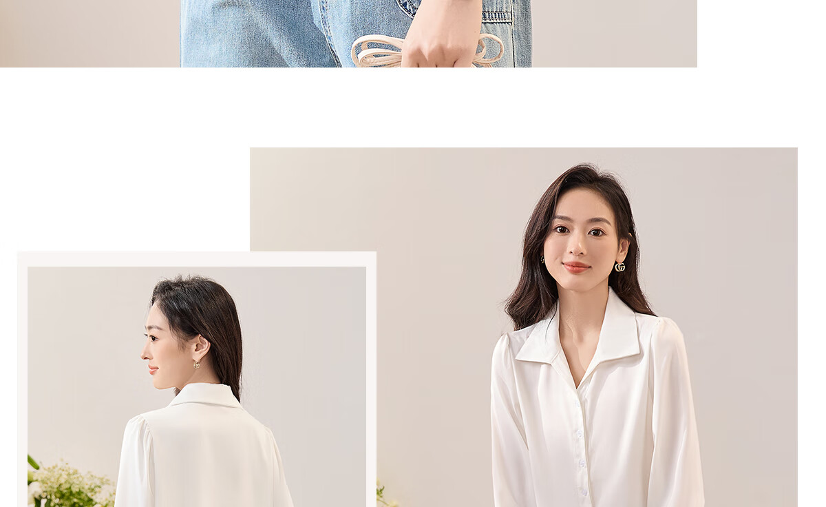 Chushen Summer Short-Sleeve Satin Blouse for Women, Elegant High-Quality Design-Inspired French Style Professional Commuter Shirt S143C1455 33