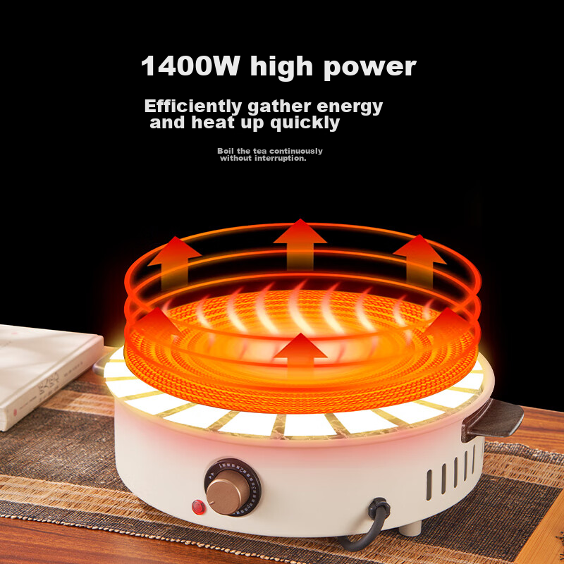 Suncojia Electric Barbecue Grill, Skewer Grill, Barbecue Rack, Meat Roasting Oven, Tea Brewing Stove, Home Electric Wok