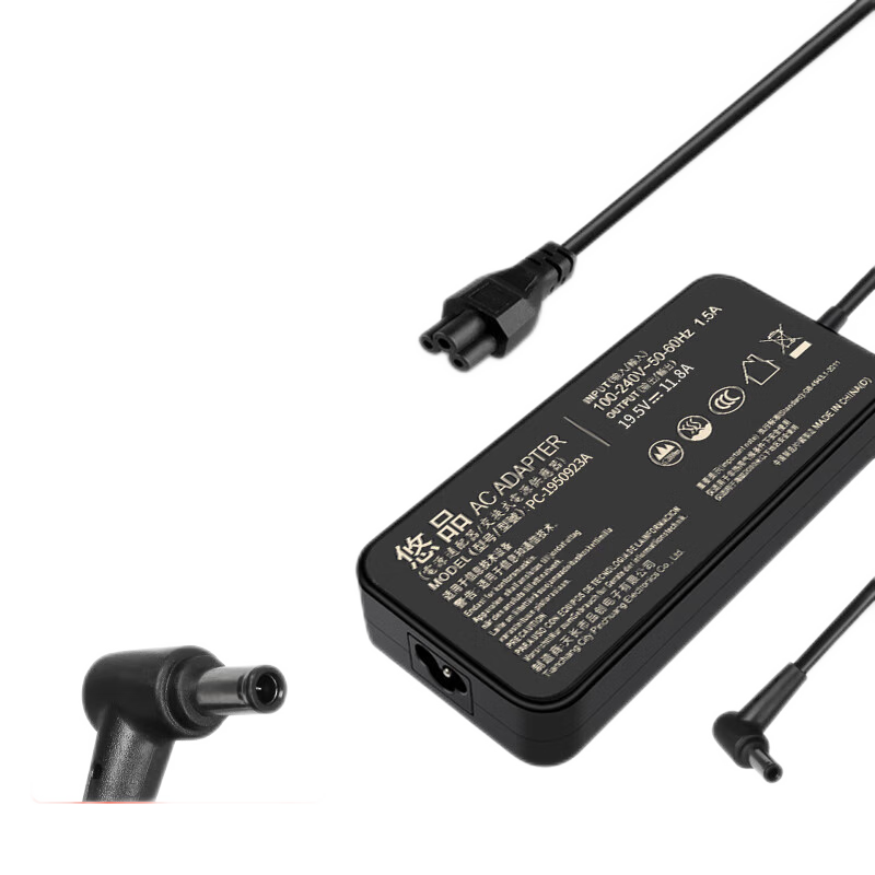 Youpin ASUS 19.5V11.8A ROG4plus Power Adapter for Gaming Laptops, Compatible with GL703 702V GX531 FA506