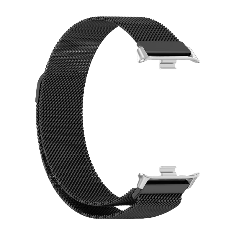 ESCASE Magnetic Watch Strap Compatible with Vivo/iQOO WATCH GT, Milanese Metal Buckle Wristband, Black, 22MM, with Raw Ear