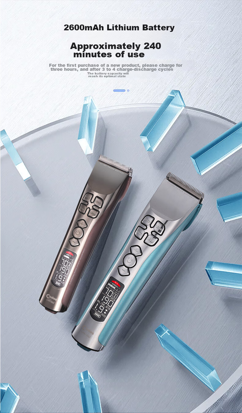 Codos 982 Sky Blue Brushless Electric Hair Clipper, Rechargeable Electric Shaver, Professional Hair Salon Tool, Graduation Gift 6