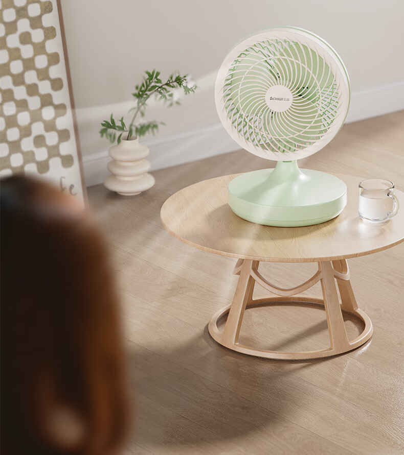 CHIGO Electric Fan/Table Fan/Small Fan/Desktop Fan Home Student Dormitory Office Quiet Energy-Saving Oscillating Small Fan 6