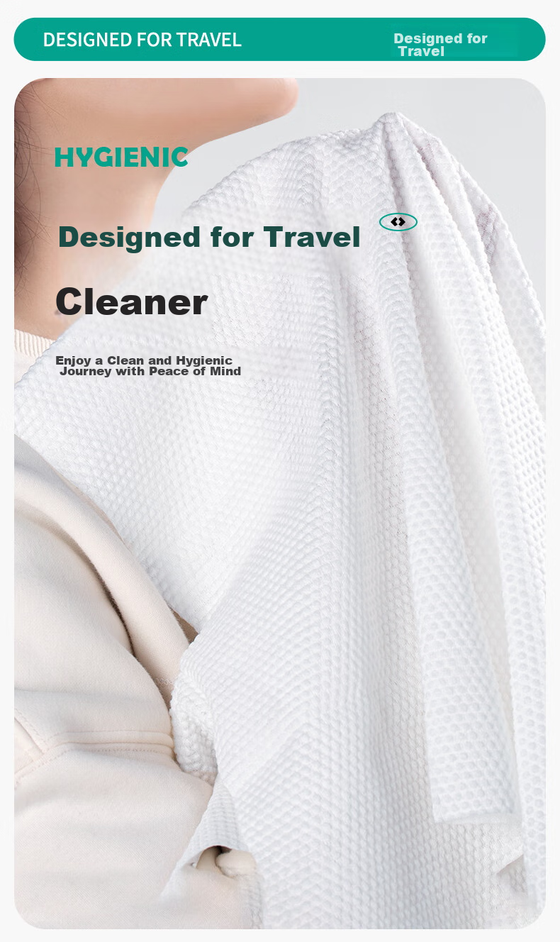 Briars Disposable Bath Towels, Thick Cotton Portable Pearl Pattern Travel Towels, Soft Cotton Towels for Business Trips And Travel, 10-Pack 3