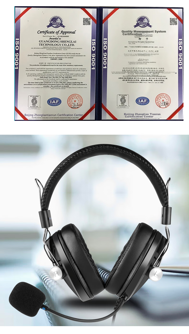 DANYIN D9000 English Speaking And Listening Test Headset Computer Earphones for Human-Computer Dialogue, College Entrance Exam, Wired with Microphone, Online Class Noise Reduction Recording 3.5mm Dual Plug 14