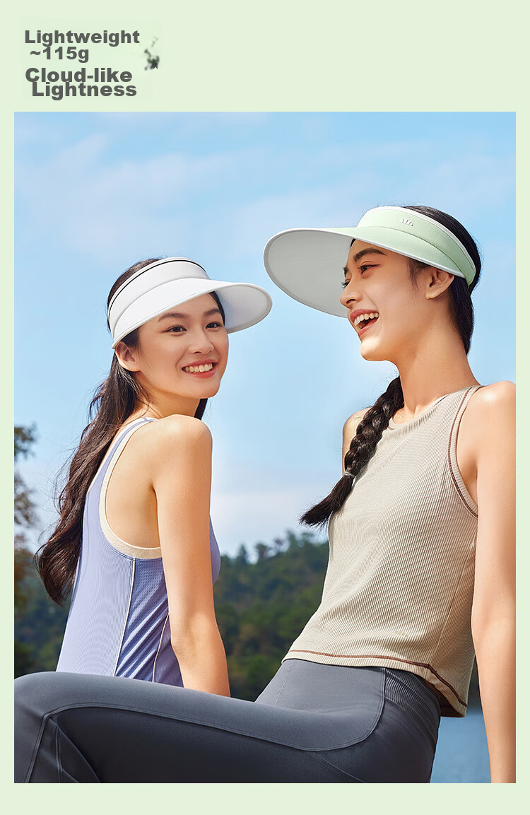Beneunder Sun Hat for Women, Visor Cap, UV Protection, Full Face Coverage, Fashionable And Versatile, with Extended Brim 20