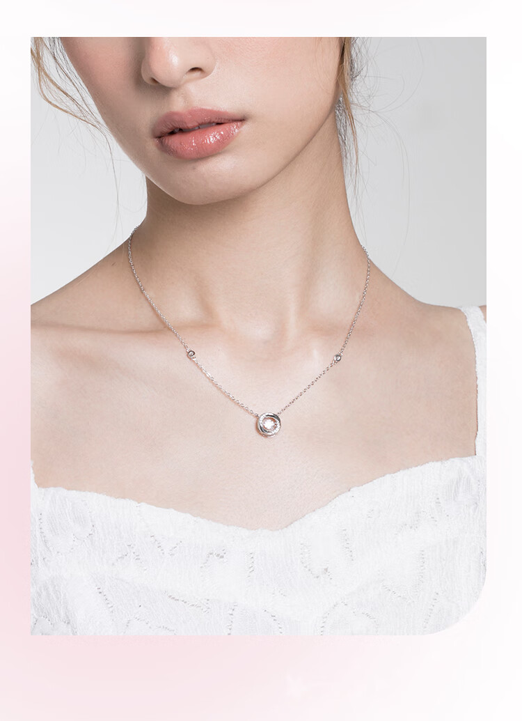 Clect Heartbeat in Three Seconds 925 Silver Necklace for Women, Pendant Collarbone Chain Jewelry, Niche Birthday Gift for Girlfriend 9