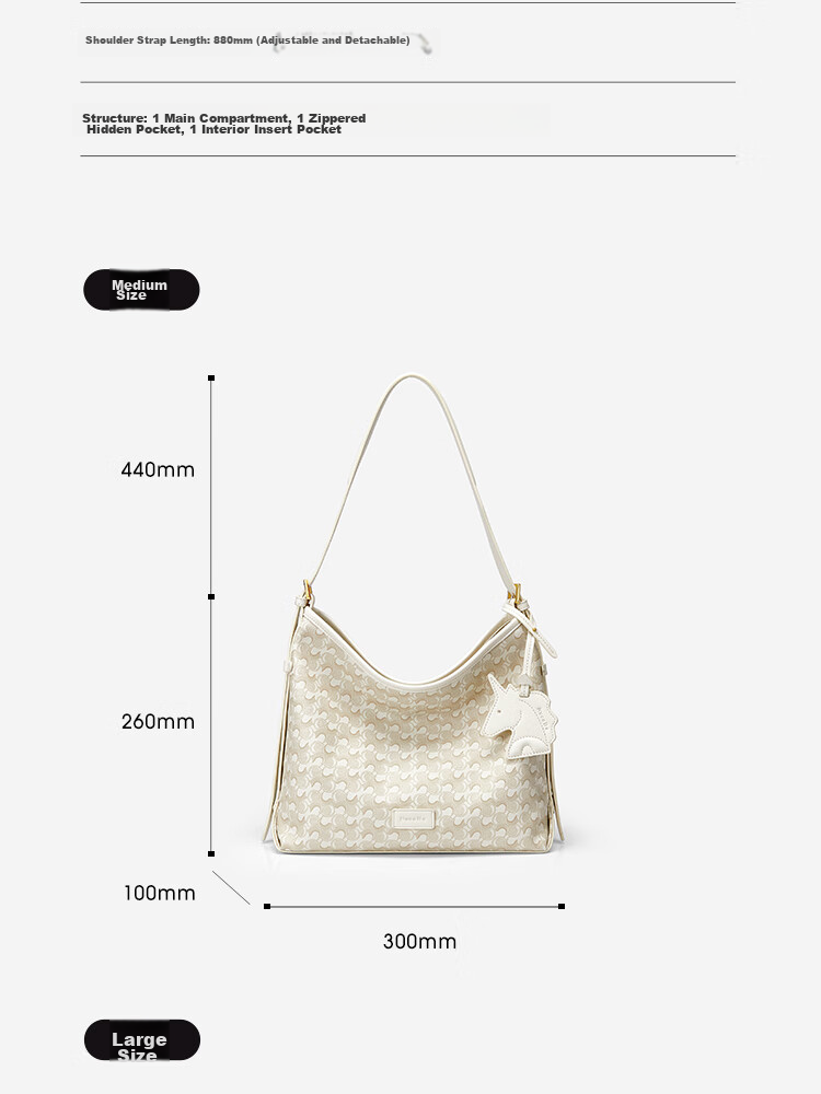 NUCELLE Wave HOBO Handbag for Women, Light Luxury Large Capacity Bucket Bag, Shoulder Crossbody Underarm Commuter Ladies Bag, Birthday Gift 9