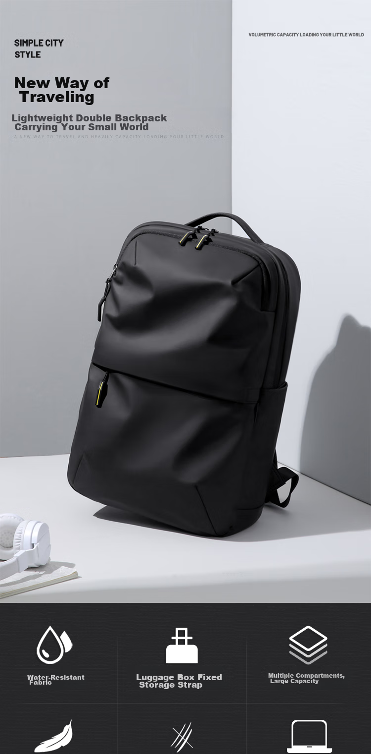 GOLF Backpack for Men, Casual Large Capacity Backpack, Korean Style Trendy Travel Business Bag, 15.6-Inch Laptop Backpack for Students 1
