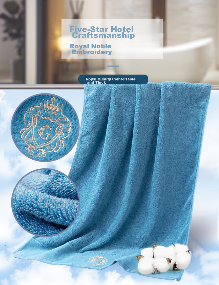 Grace Antibacterial And Anti-Mite Five-Star Hotel Pure Cotton High-End Bath Towel for Men And Women, Highly Absorbent, Soft, Extra Large And Thick Sports Style 2