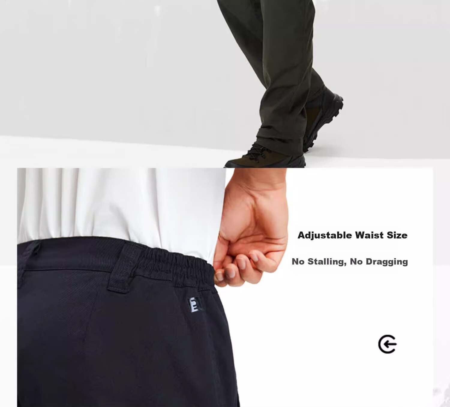 DECATHLON Outdoor Sports Casual Pants, Long Trousers, Workwear for Men, Autumn Fleece-Lined Warm Pants, Army Green, S-4228356 7