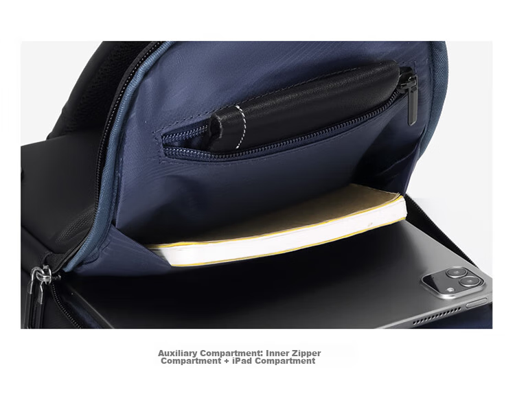 GOLF Chest Bag, Men's Shoulder Crossbody Bag, Phone And IPad Bag, Business Casual USB Interface Travel Sports Mini Backpack 5