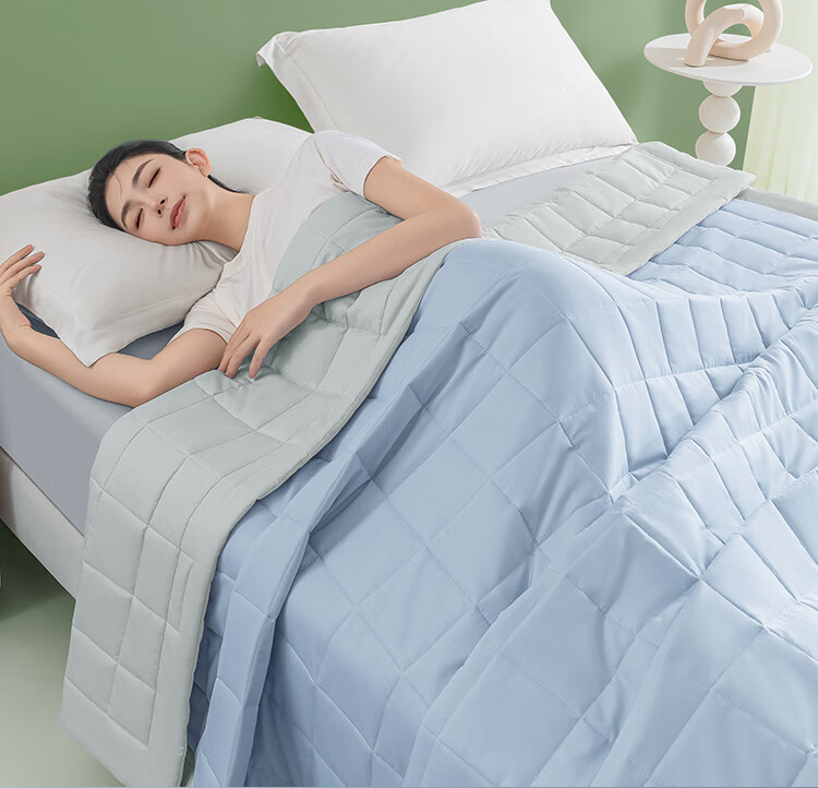 JD Original Summer Sleep Gold Label Air Conditioning Quilt, 100% Australian Merino Wool Class A Pure Cotton Fabric Machine Washable Comforter 1.5*2m 3