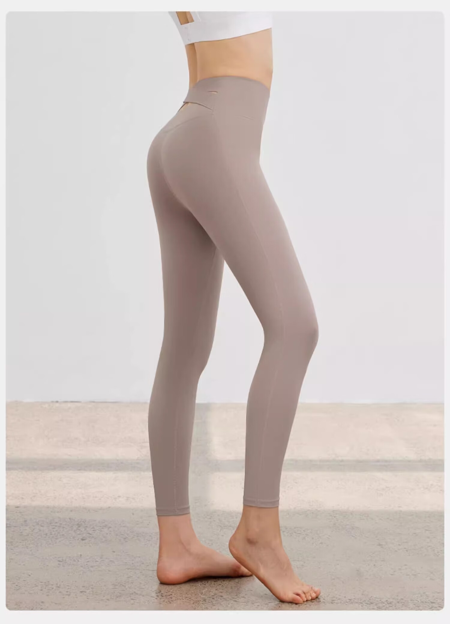 NEVER ME Yoga Pants for Women, Sports Fitness Leggings, Tight High-Waist Butt-Lifting Cycling Training Running Pants, Suitable for Outdoor Wear in Spring And Summer 24
