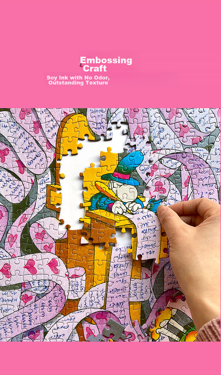 VOX Adult Puzzle, 1000 Pieces, Love Letter Adult Toy, Stress Relief, High Difficulty Healing Puzzle, Birthday Gift 8