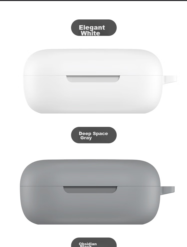 ESCASE OpenFit Protective Case for Bluetooth Earphones, Silicone Storage Box, Liquid Silicone Soft Shell, Full Protection, Shockproof, Ultra-Thin Case, Ultimate White + Lanyard 11