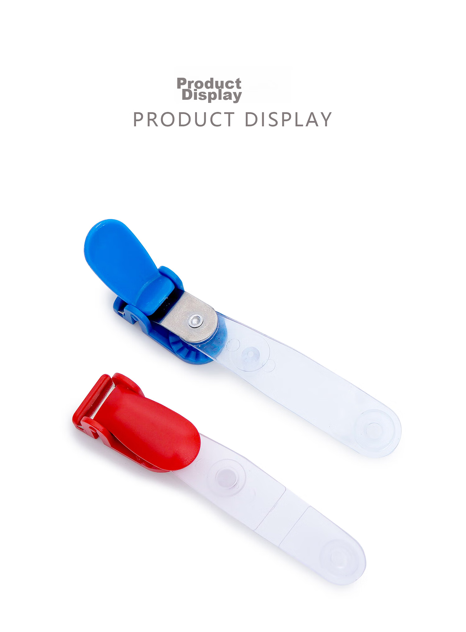 Weiji Flip-Open Plastic ID Holder, Blue, Securely Fastened, Suitable for Various IDs, Cards, Exhibition Passes, Work Permits, Employee Badges, Chest Cards, 10/Pack, 7002-BL/10 6