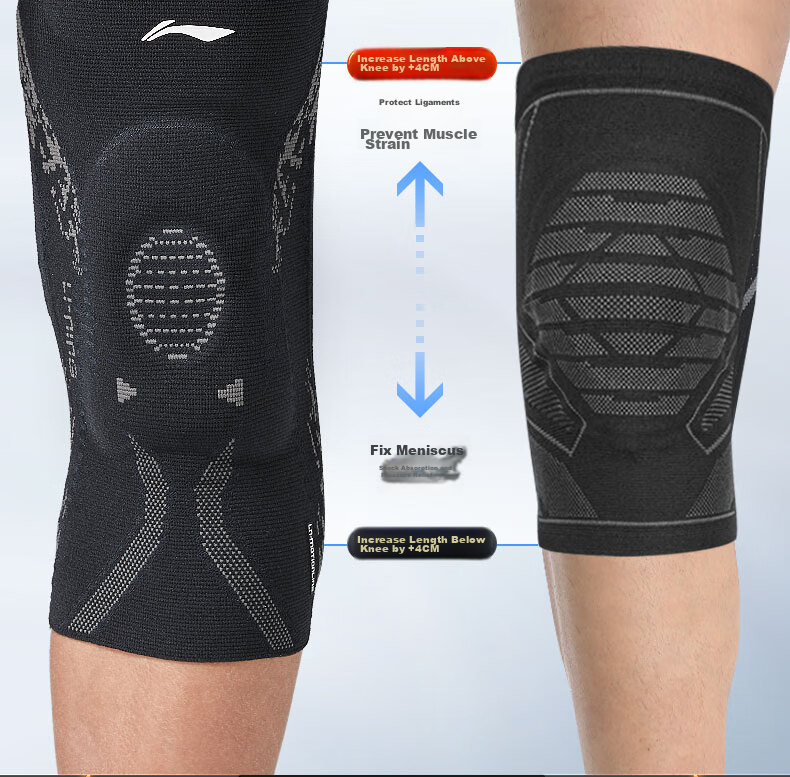 Li-Ning Knee Pads for Sports, Running, Basketball, Warmth, Meniscus, Patella, Badminton, Men And Women, Soccer, Hiking Knee Protection Gear 9