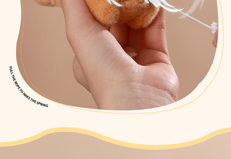 WELTSTON Pomeranian Dog Plush Toy Gift Stuffed Animal Children's Birthday Present for Girls, Tea Cup Dog with Crossed Backpack 7