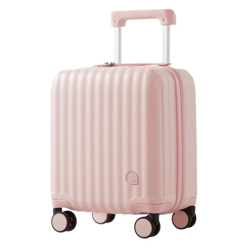 Aji 14-Inch Luggage Suitcase for Women, Lightweight Carry-On Trolley Case, Small Portable Mini Suitcase for Children, Travel Luggage with Wheels