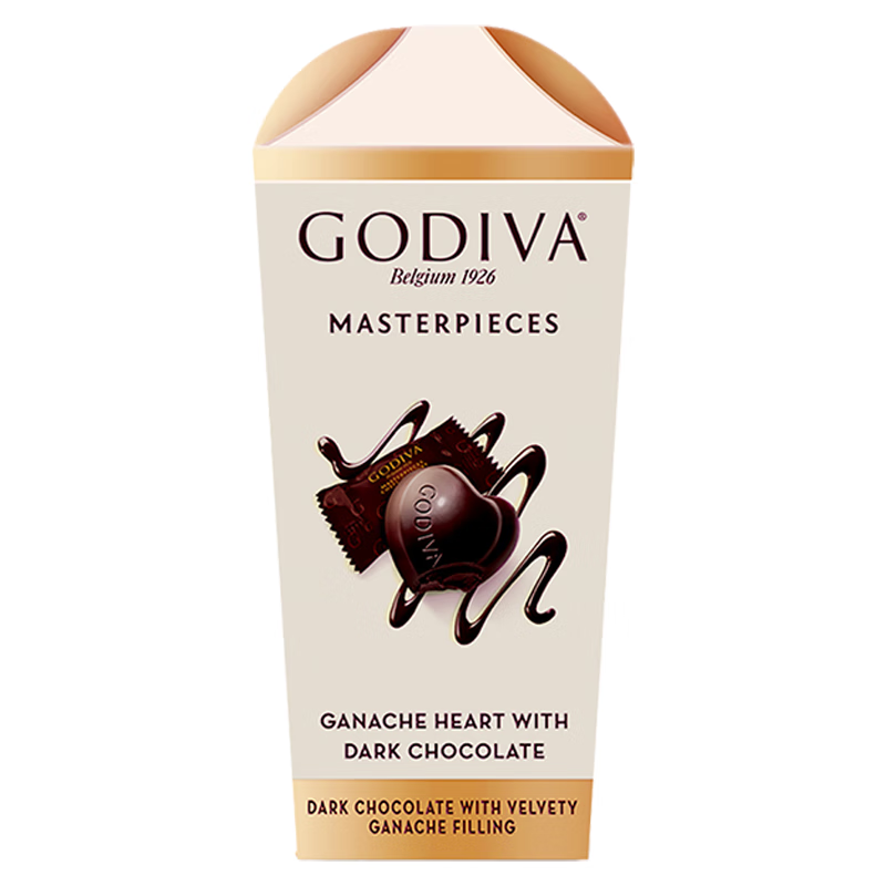 歌帝梵（Godiva）经典大师夹心黑巧克力351g 休闲零食 糖果伴手礼 生日礼物 下午茶