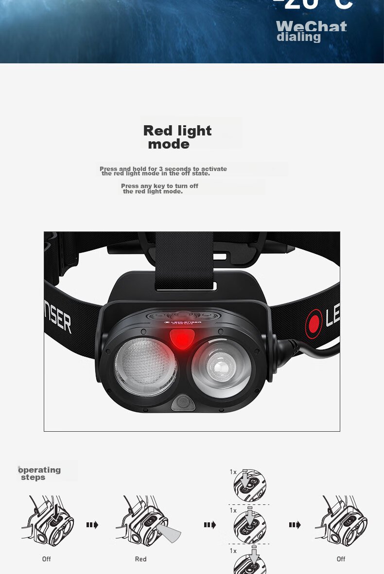 LED LENSER German High-Intensity Headlamp H19R, Ultra-Bright Long-Range Beam, Long Battery Life, for Beach Combing, Fishing, Outdoor Activities, Waterproof, Adjustable Focus 19