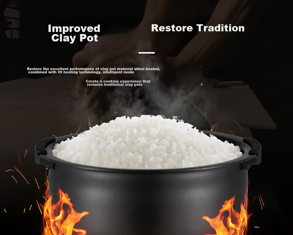 TIGER Rice Cooker Pro Smart Variable Pressure IH Japanese Imported Earthenware Coated Pressure Rice Cooker for 2-3 People, Glossy White, 3L, JPT-H10C 11