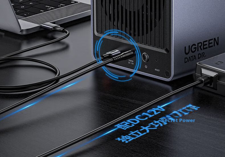 UGREEN Hard Drive Enclosure Multi-Bay Hard Drive Cage (No RAID Array, with Temperature-Controlled Fan) Compatible with Macmini/2.5/3.5 SATA Serial Mechanical And Solid State Drives 14