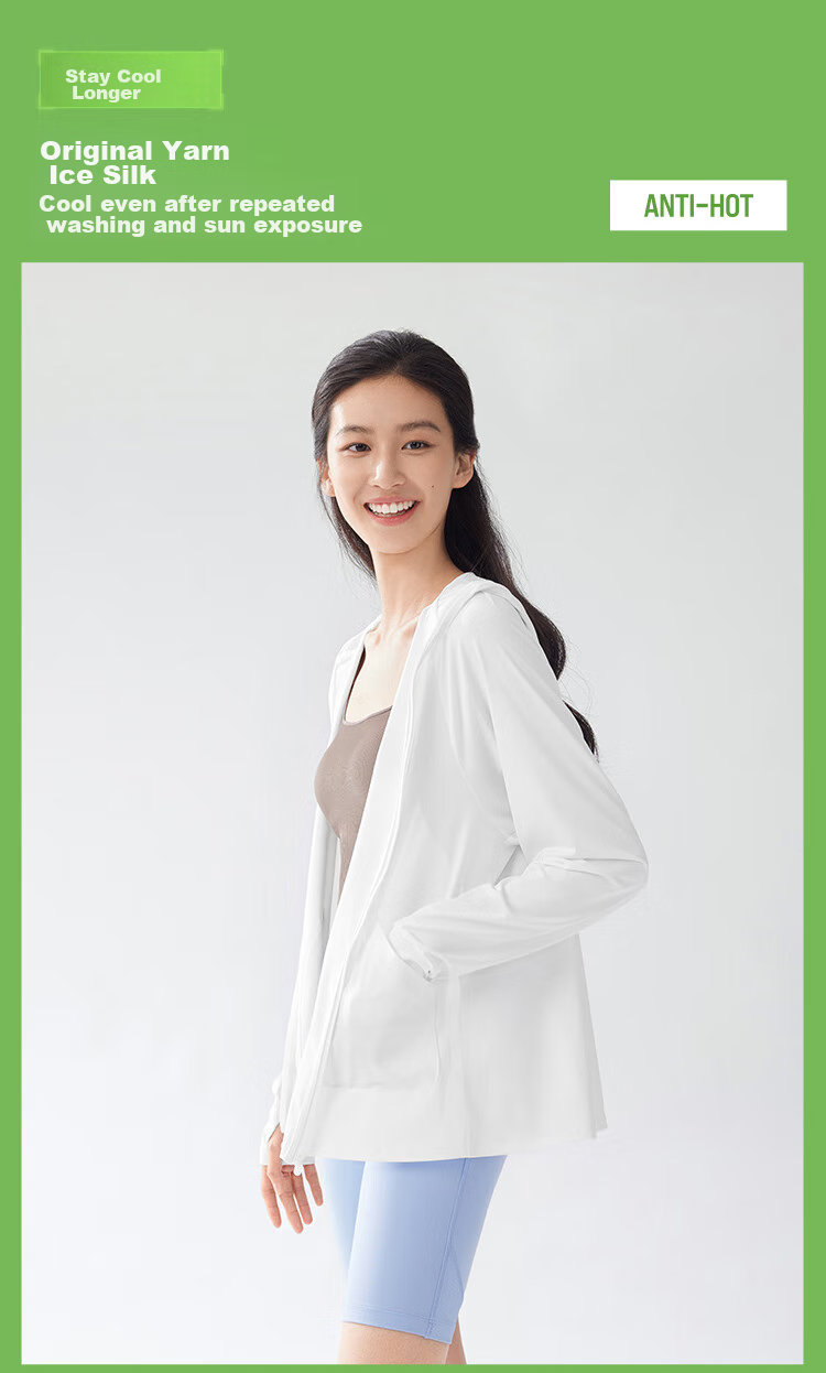 Beneunder Women's Sunscreen Jacket UV Protection Lightweight Quick-Dry Breathable 2026 New TS004 Bud Green XL 7