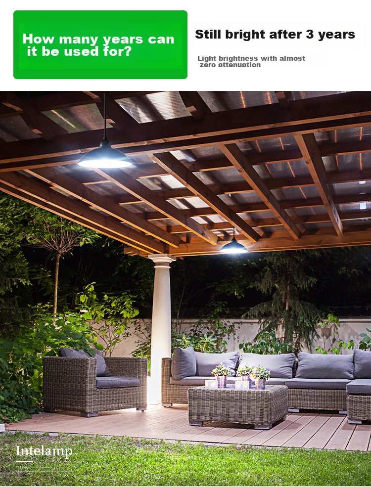 Intelamp Solar Garden Light, Outdoor Waterproof, Home Lighting, Villa Landscape Decoration with Bulb, Pendant Light, Garden Light 13