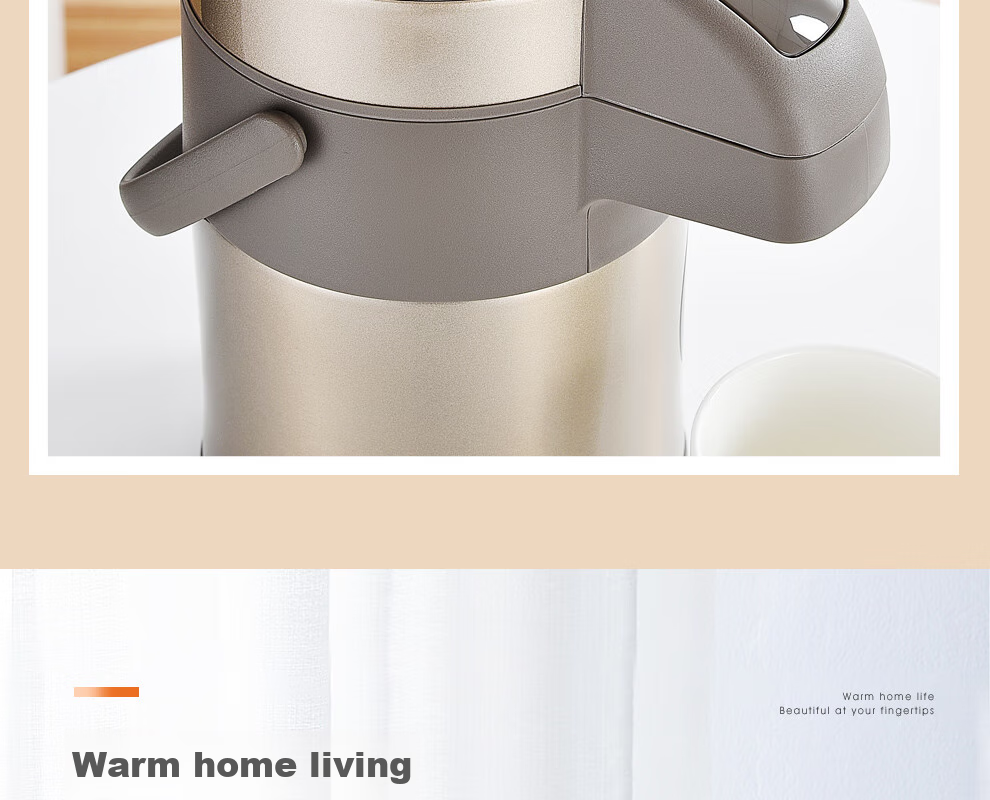 TIGER Insulated Thermos, Air Pressure Double-Layer Stainless Steel Vacuum Hot Water Bottle, MAA-A30C Champagne Gold, 3 Liters 13