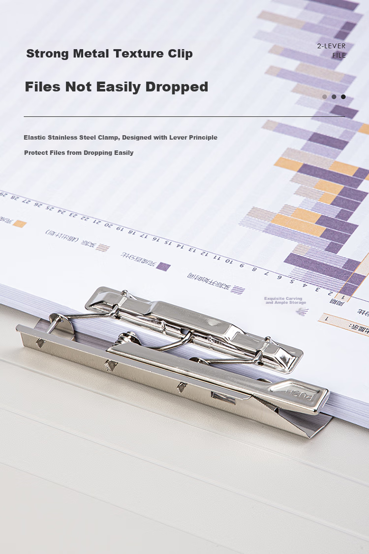 Deli A4 Landscape Folding Clipboard File Folder Thickened, Meeting Document Folder Contract Signing Organizer, Office Supplies, Random Color NS177 2