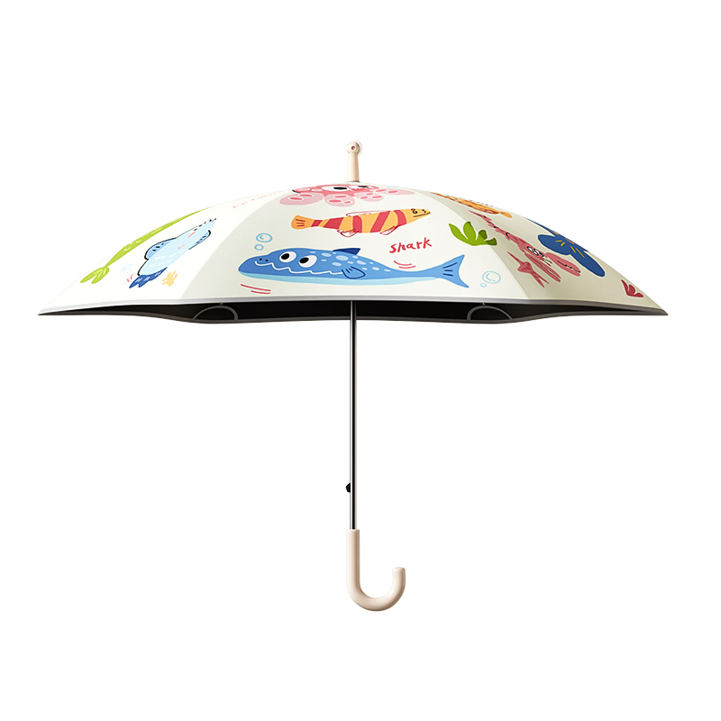 Qimaimai Children's Umbrella, Safe Rounded Sunshade, UV Protection, Kindergarten And Elementary School Students' Umbrella for Boys And Girls